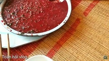 Chi tiết cách hãm tiết canh Vịt (Ngan) bằng mắm của ông chú hiệp chuẩn 100% / Toàn hói Vlog