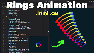 ASMR program - Rings Animation create in [HTML & CSS] programming | No Talking