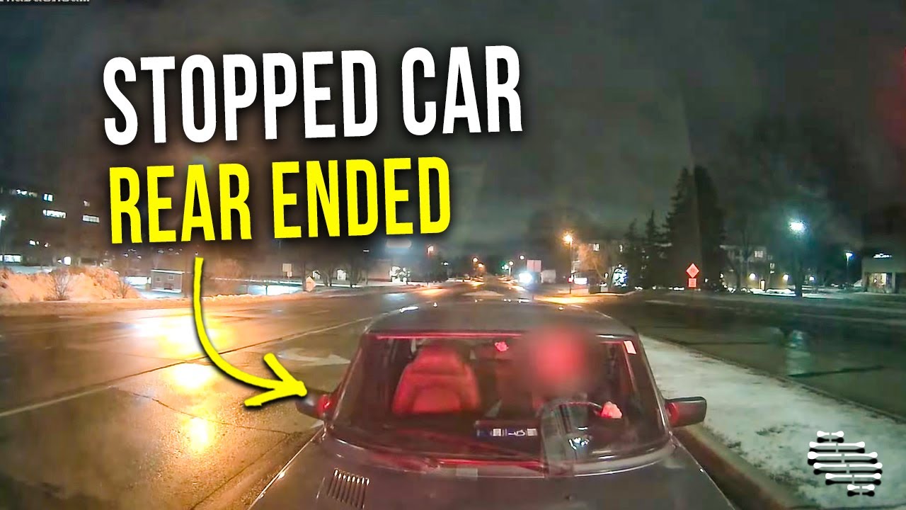 Man Rear Ended a Stopped Car at a Traffic Light - YouTube