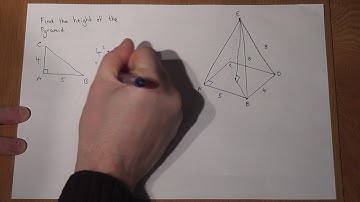 Grade 8 Essential GCSE maths revision: 3D trigonometry Pyramids and Pythagoras