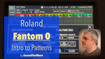 Roland Fantom 0/06/07/08 Music Workstation - Demo / Tutorial 1: Introduction to Patterns & Recording