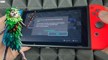 There is not enough free space to download the data. Fortnite Update on Nintendo Switch Problem