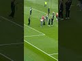 Declan Rice with his partner Lauren Fryer, and their son Jude, on the Emirates pitch yesterday. ❤️