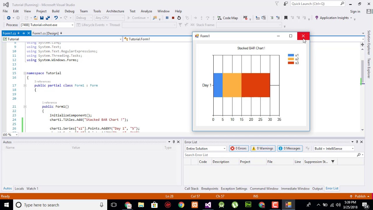179 C Stacked Bar Chart Tutorial YouTube