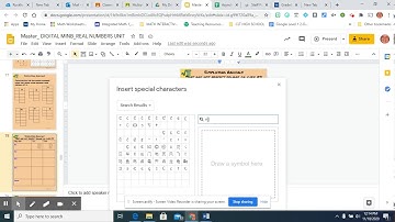 How to Insert a Radical Sign in google slides