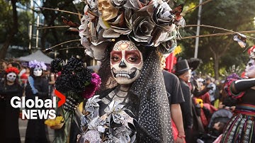 Day of the Dead celebrations: "La Catrina" skeletons parade through Mexico City