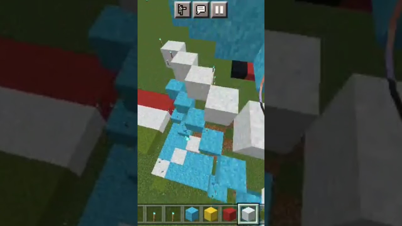 Minecraft Scotland flag pixel art. 