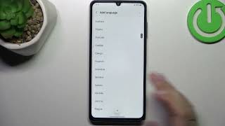 How do I change the language on the SAMSUNG Galaxy F05