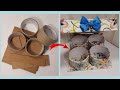 Шкатулка из бобин от скотча. Шкатулка своими руками/DIY box.