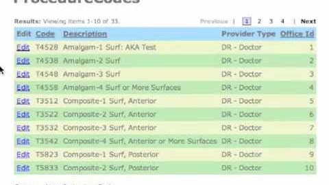 Creating Procedure Codes