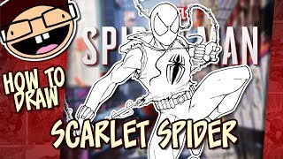 How to Draw the SCARLET SPIDER (Spider-Man PS4) | Narrated Easy Step-by-Step Tutorial screenshot 2