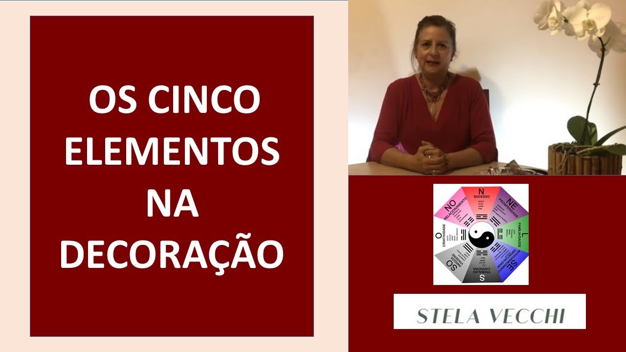 feng shui 5 elementos da natureza em círculos conectados por