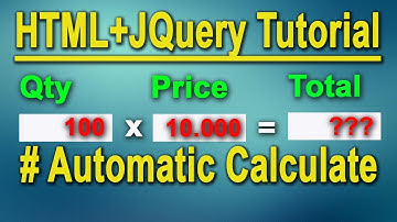 Kalkulasi Textbox Secara Otomatis Menggunakan (HTML+PHP+JQuery)