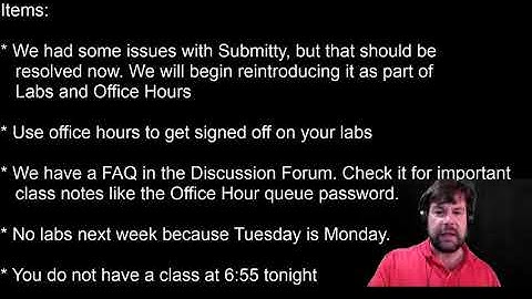 CSCI 1100 Turner Lecture02 Part1 Housekeeping