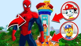 PSI PATROL I SPIDERMAN W MINECRAFT ! GPLAY &amp; LAKI