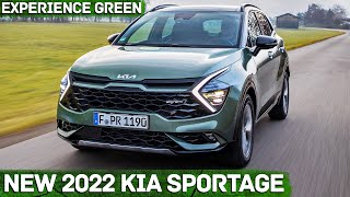 New 2022 Kia Sportage GT Line (Experience Green): Interior, Exterior, Driving