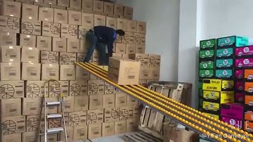Gravity skate roller unloading conveyor