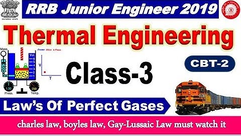 Thermal Engineering  Class 3 || Laws of Perfect Gases special for all aspirants By SRINIVASMech