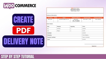 How To Create A WooCommerce PDF Delivery Note