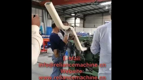 Reliance Downspout Machine with Elbow Bending