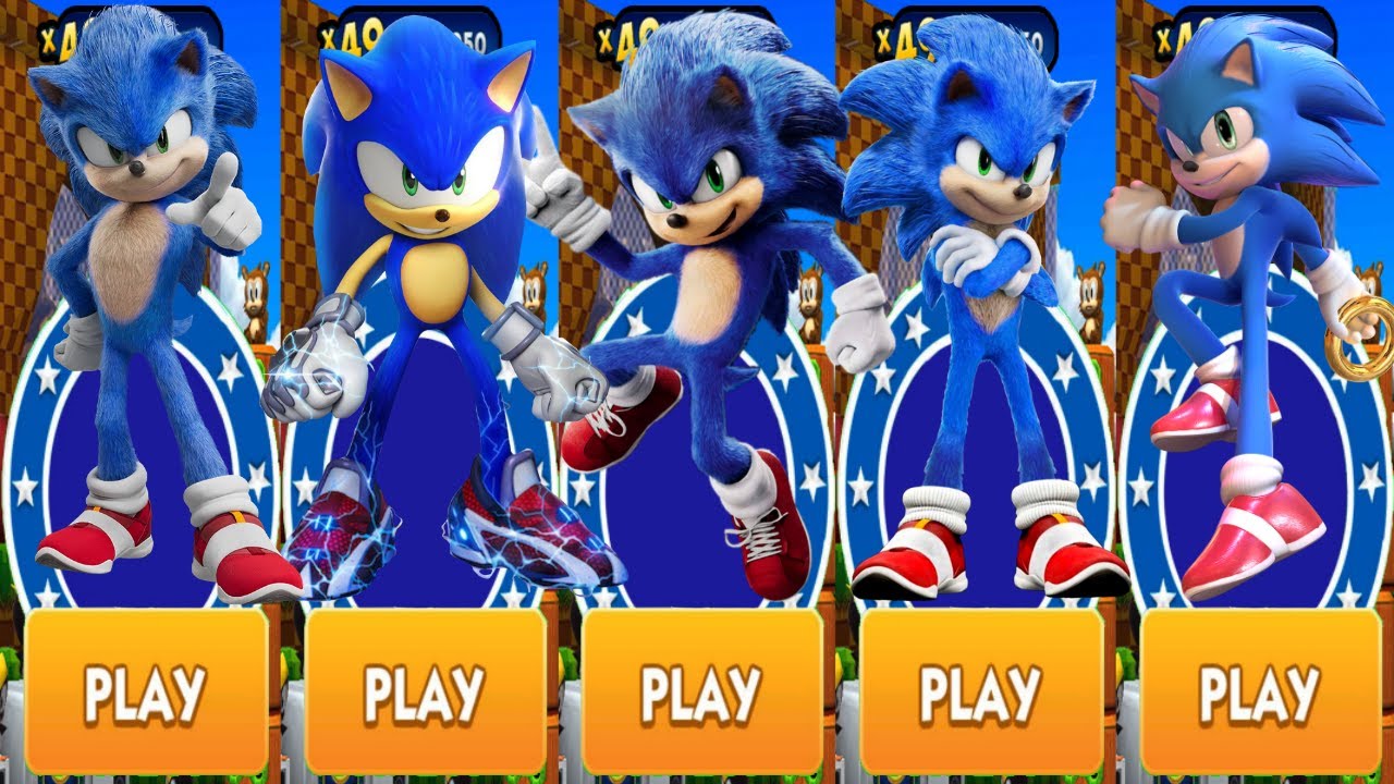 Sonic Dash - Movie Sonic vs Sonic Prime vs Sonic vs All Bosses Eggman ...