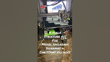 3D Printing for Beginners Model Railroad Structure Kit N Scale Mountain Chalet Dioramas Airbrushing