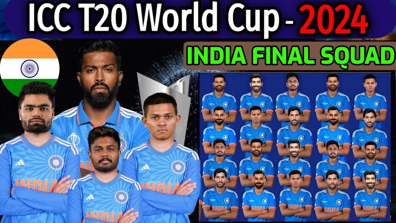 ICC T20 World Cup 2024 India Squad Team India Final Squad India