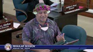 37th Guam Legislature Regular Session - March 22, 2024