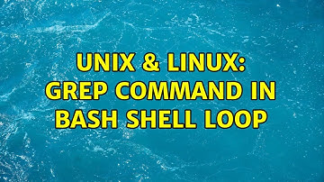 Unix & Linux: grep command in bash shell loop (2 Solutions!!)