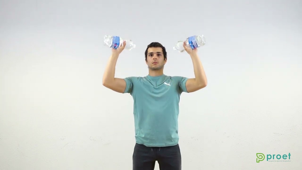 Water Bottle Overhead Shoulder Presses – WorkoutLabs Exercise Guide