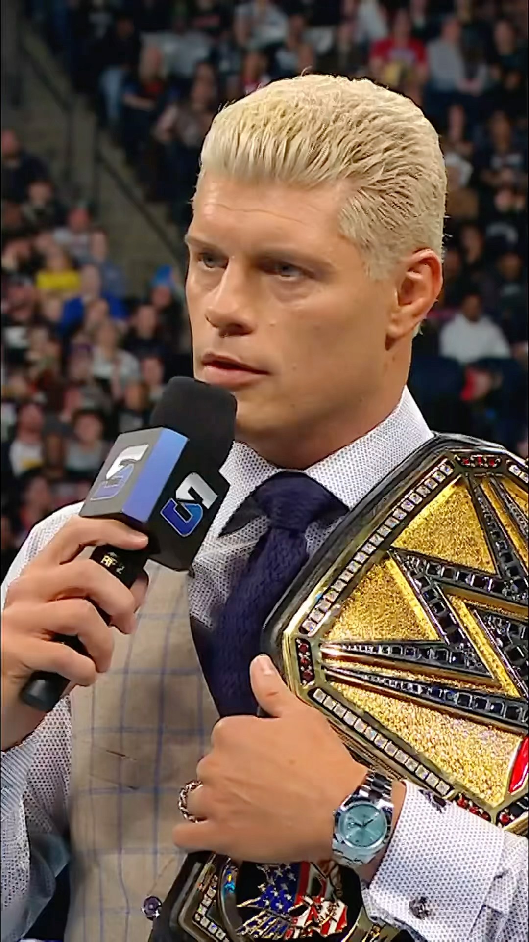 Cody Rhodes just brought up Shorty G to Chad Gable… ?