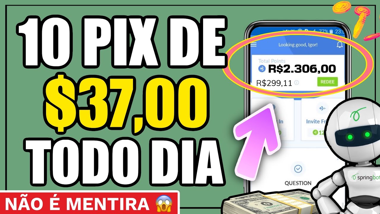 (NÃO É FAKE) LANÇOU hacker ROBO do PIX que DA 10 PIX de R$37 todo DIA de GRAÇA (URGENTE)