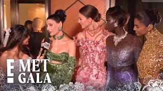 Karlie Kloss Embodies “The Garden of Time” in Custom Swarovski at The Met Gala | E! Insider