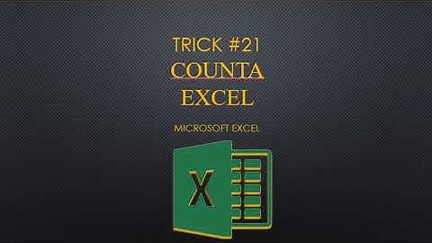 How to count array cell in excel ? - Counta formula #excel Tutorial beginner