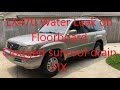 LX470 Rain Leak On Floorboard (clogged sunroof drains &amp; fix)