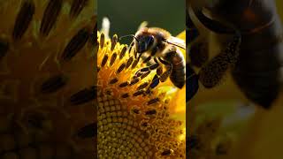 Bee Lands In Super Slow Motion