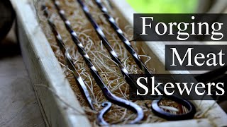How To Forge Meat Skewers // Blacksmith Projects to Sell