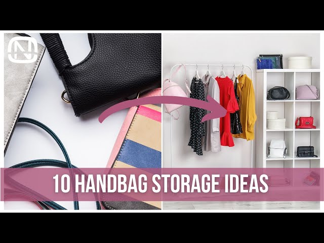 10 handbag storage ideas for small spaces