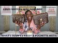 WHAT'S IN MY LOUIS VUITTON PASSY BAG | WHAT'S IN MY LOUIS VUITTON POCHETTE METIS | LV MINI PERFUME