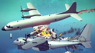 Two large transport airplanes collide midair! #1 | Besiege
