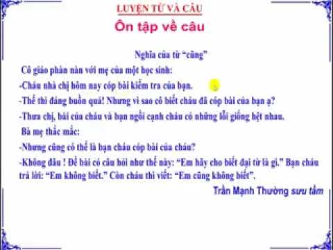 Tuần 17 - Luyện từ và câu - Bài: Ôn tập về câu.
