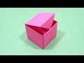 Easy paper box  how to make origami box with color paper  diy paper crafts
