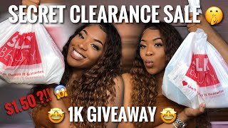 SALLY BEAUTY HAUL | SECRET CLEARANCE SALE | UP TO 90% OFF ! | NATURAL/CURLY HAIRCARE, NAILS &amp; MORE !