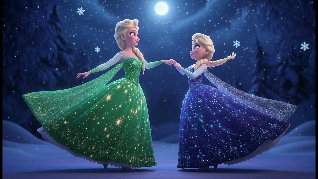 Elsa & Princess Sparkling Snow Dance ❄️✨
