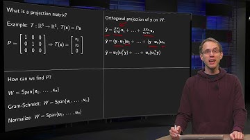 The projection matrix - introduction