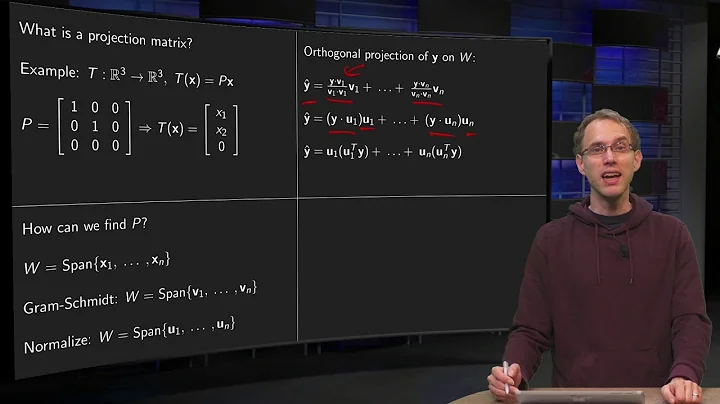 The projection matrix - introduction