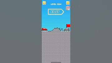 Draw bridge puzzle game level 1534 #gaming #drawing #Shorts