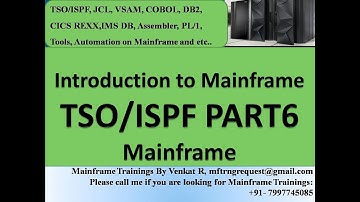 MF TSOISPF V DAY6 JCL, VSAM, COBOL, DB2 and CICS modules training from 25-Nov-2022