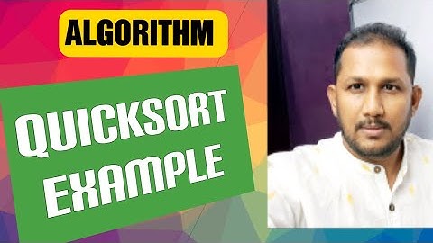 Quicksort example in data structure |Quicksort algorithm   #Gate quicksort example