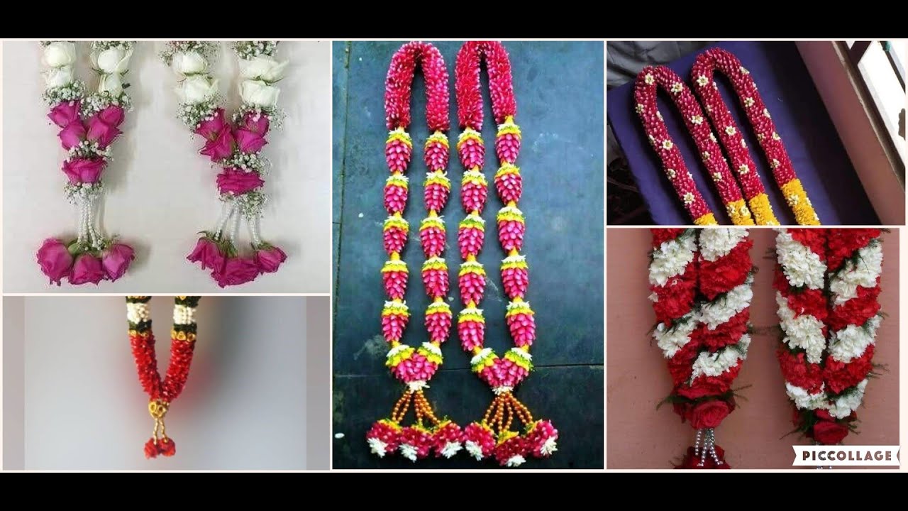 Beautiful Wedding Garlands Pelli Poola Dandalu Designs YouTube